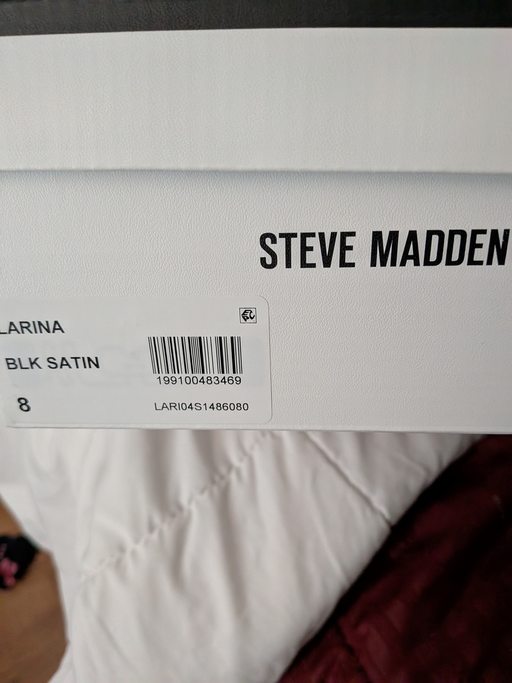 Steve Madden Women's Heels- Black Satin